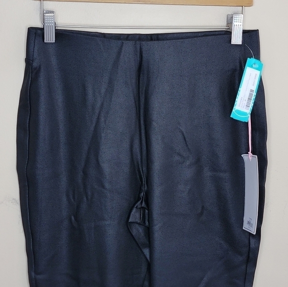 NWT Stitch Fix Dictionary | Black Rykar High Rise Coated Ponte Flare Pants - Picture 2 of 8